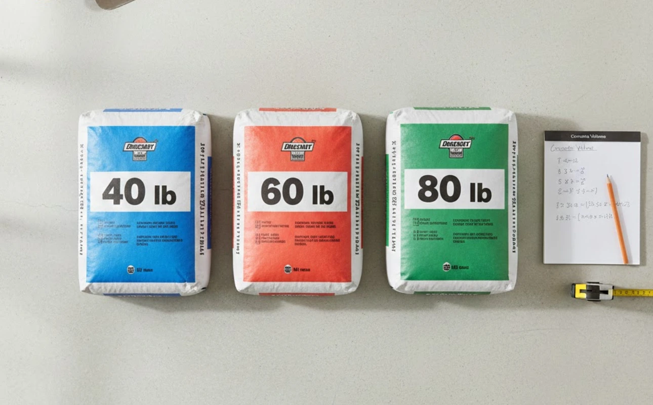 how many bags of concrete do i need