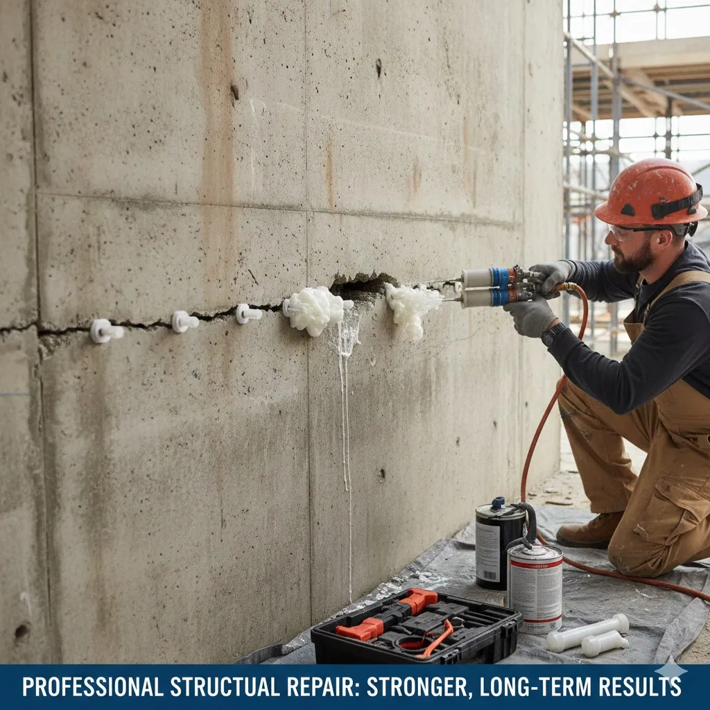 concrete slab crack repair