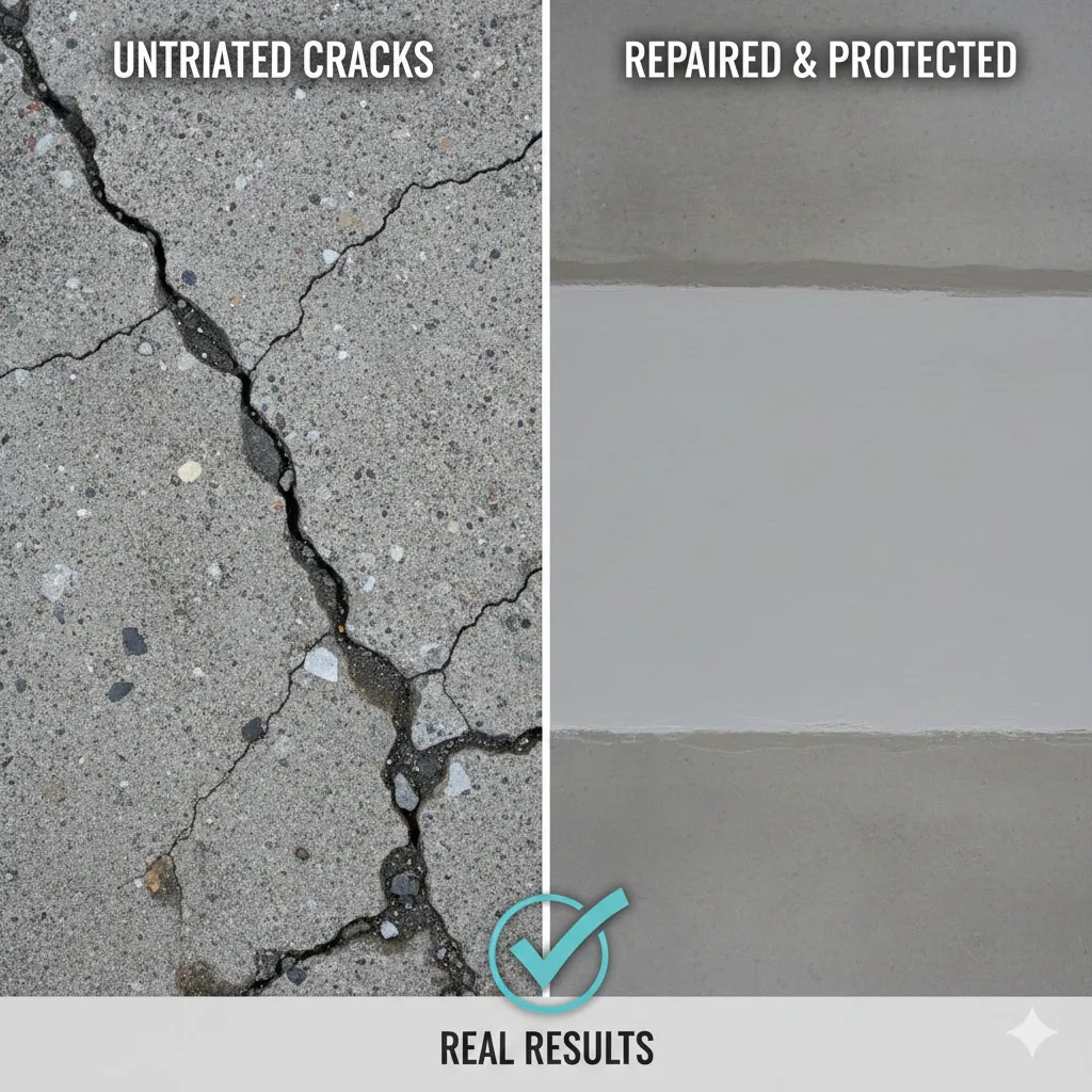concrete slab crack repair